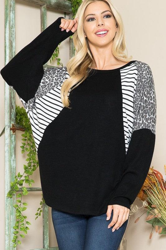 Oversized Dolman Sleeve Pullover - Leo’s Look Your Best