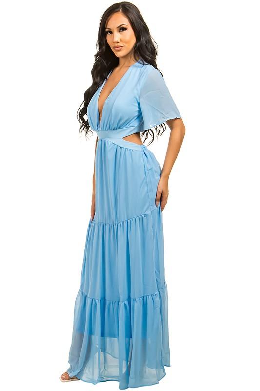 CHIFFON MAXI DRESS - Leo’s Look Your Best