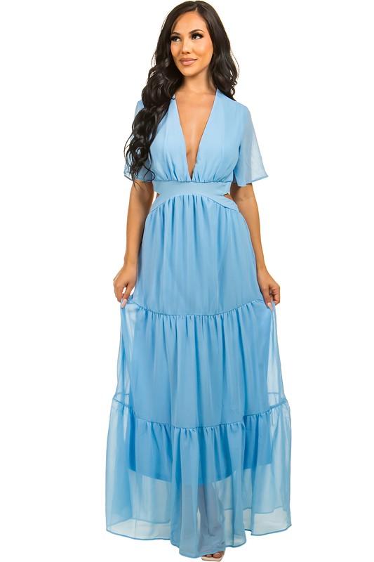 CHIFFON MAXI DRESS - Leo’s Look Your Best