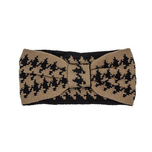 HOUNDSTOOTH BOW HEAD BAND - Leo’s Look Your Best