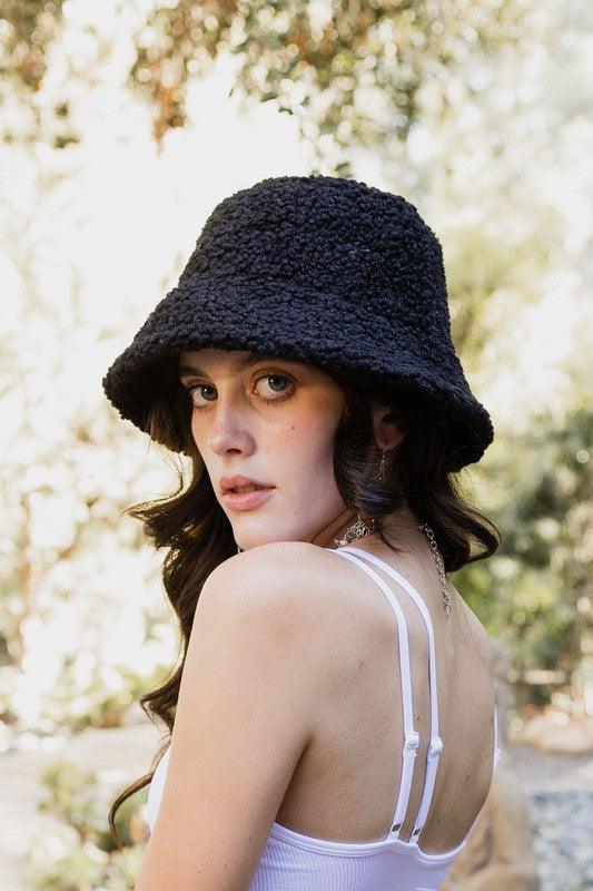 Teddy Suede Combo Reversible Bucket Hat - Leo’s Look Your Best 