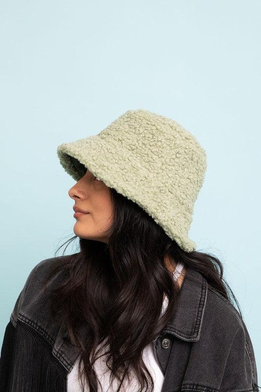Teddy Suede Combo Reversible Bucket Hat - Leo’s Look Your Best