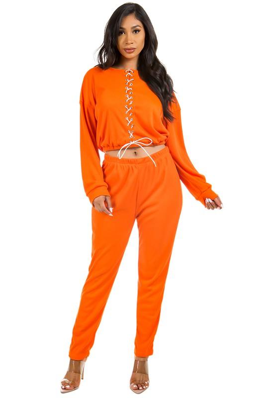 Two Piece Casual Long Sleeve Outfit - Leo’s Look Your Best