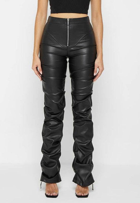 PU Black Leather Pants - Leo’s Look Your Best