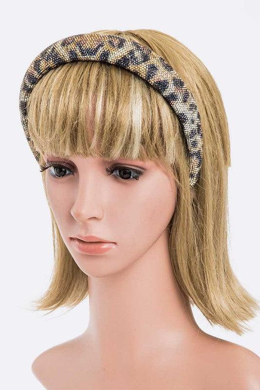Leopard Crystal Full Stone Headband - Leo’s Look Your Best