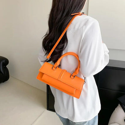 New Stylish Rectangle Box Designer Small Square Portable Handbag Messenger Shoulder High Quality Women Leather Bag Purse