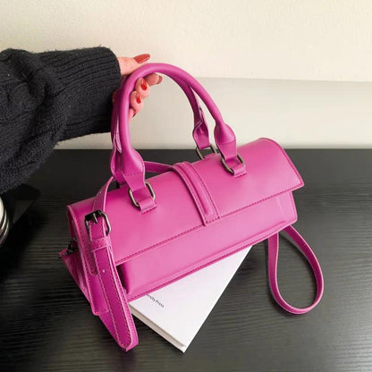 New Stylish Rectangle Box Designer Small Square Portable Handbag Messenger Shoulder High Quality Women Leather Bag Purse