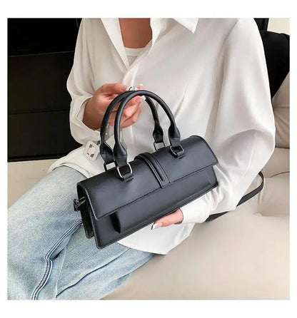 New Stylish Rectangle Box Designer Small Square Portable Handbag Messenger Shoulder High Quality Women Leather Bag Purse