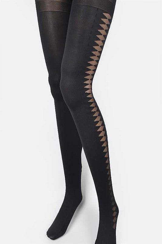 2 Tone Designed Premium Tights - Leo’s Look Your Best