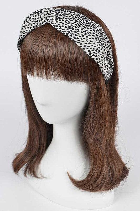 Animal Printed Top Knot Headband Set 3PCS SET - Leo’s Look Your Best