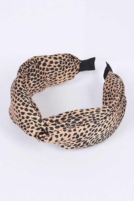 Animal Printed Top Knot Headband Set 3PCS SET - Leo’s Look Your Best