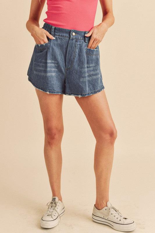 Niccola Denim Shorts - Leo’s Look Your Best