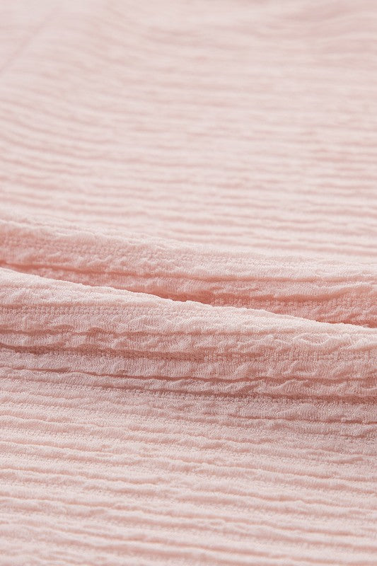 Close-up of pink textured fabric