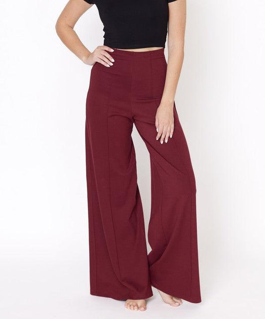 Ponte Wide Leg Pants - Leo’s Look Your Best