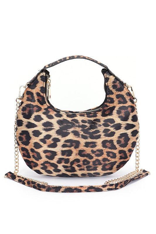 Leopard Print Top Handle Circle Swing Bag - Leo’s Look Your Best