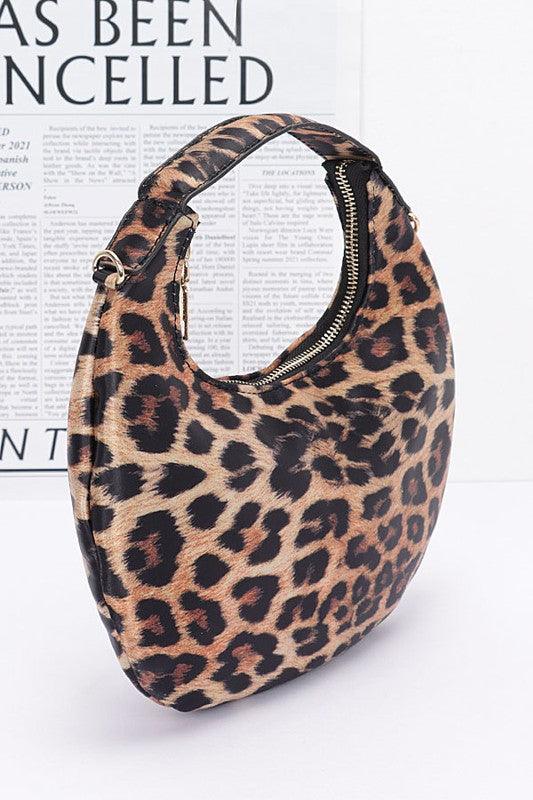 Leopard Print Top Handle Circle Swing Bag - Leo’s Look Your Best