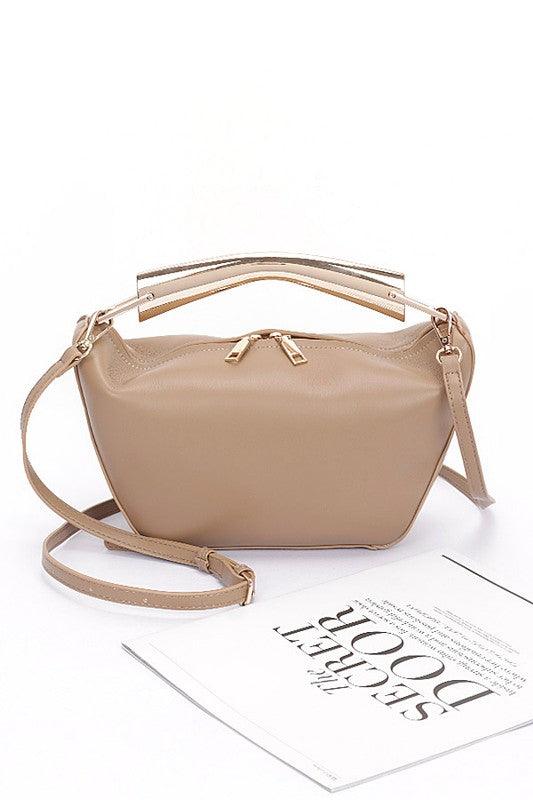 Gold Bar Handle Iconic Swing Bag - Leo’s Look Your Best