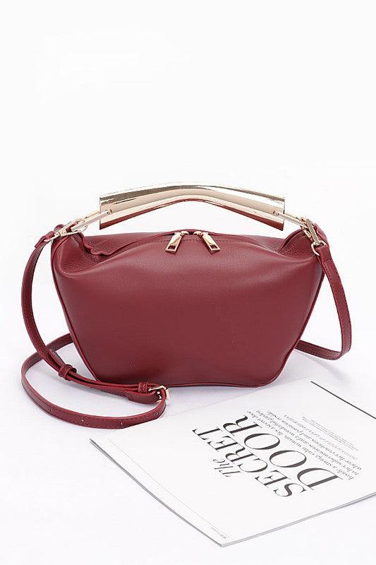 Gold Bar Handle Iconic Swing Bag - Leo’s Look Your Best