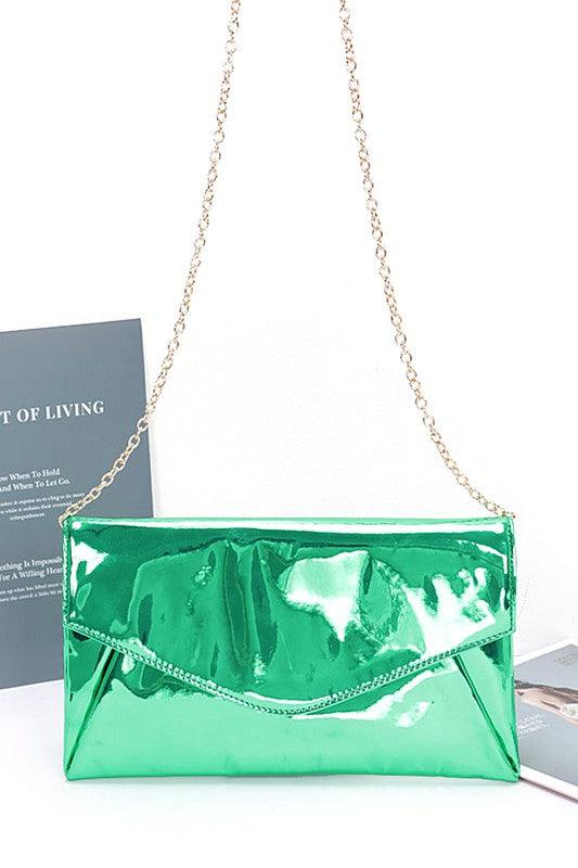 Color Mirror Envelope Clutch Swing Bag - Leo’s Look Your Best