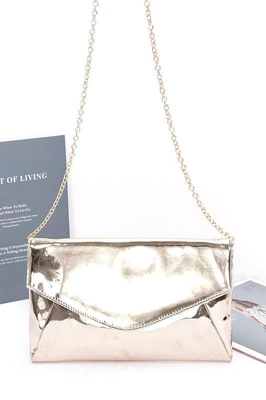 Color Mirror Envelope Clutch Swing Bag - Leo’s Look Your Best