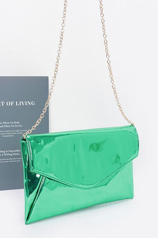 Color Mirror Envelope Clutch Swing Bag - Leo’s Look Your Best