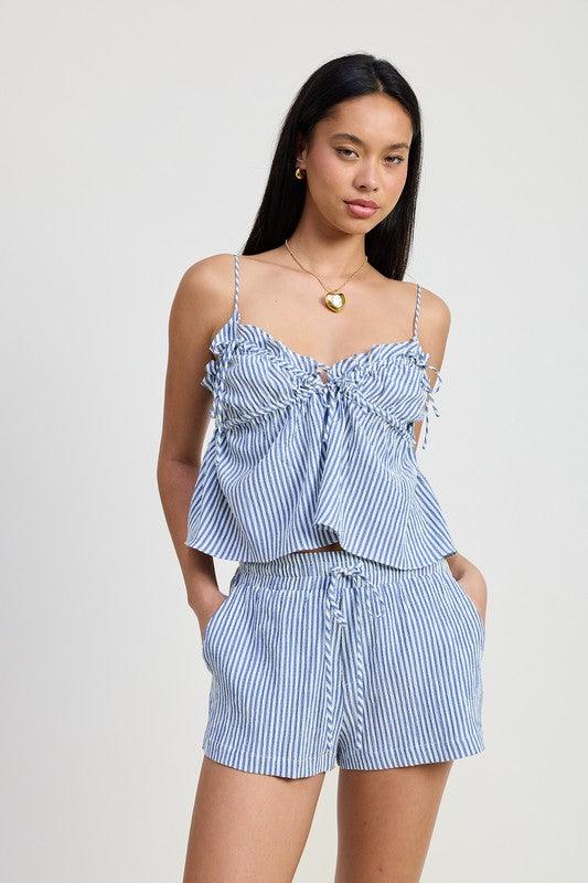 Mini Striped Shorts - Leo’s Look Your Best