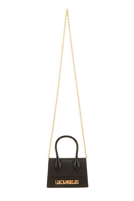 Los Angeles Charm Jelly Chain Crossbody Bag - Leo’s Look Your Best