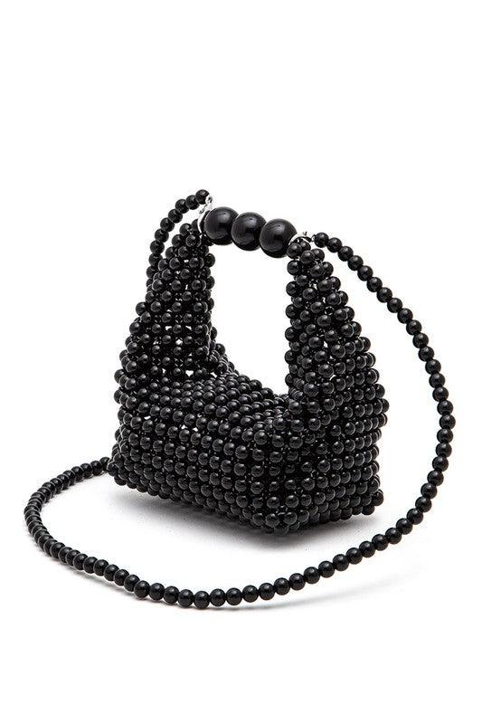 Petite Pearl Braided Top Handle Clutch Bag - Leo’s Look Your Best