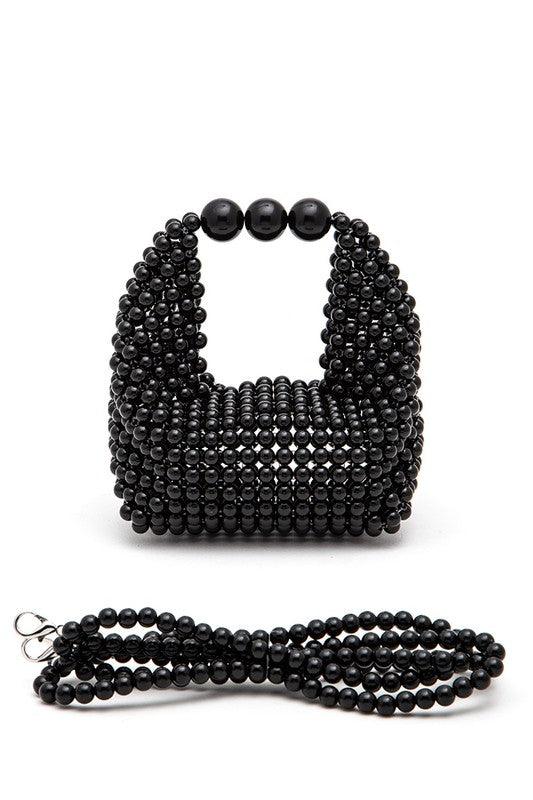 Petite Pearl Braided Top Handle Clutch Bag - Leo’s Look Your Best