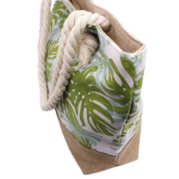 LARGE PALM LEAF BEACH BAG - Leo’s Look Your Best