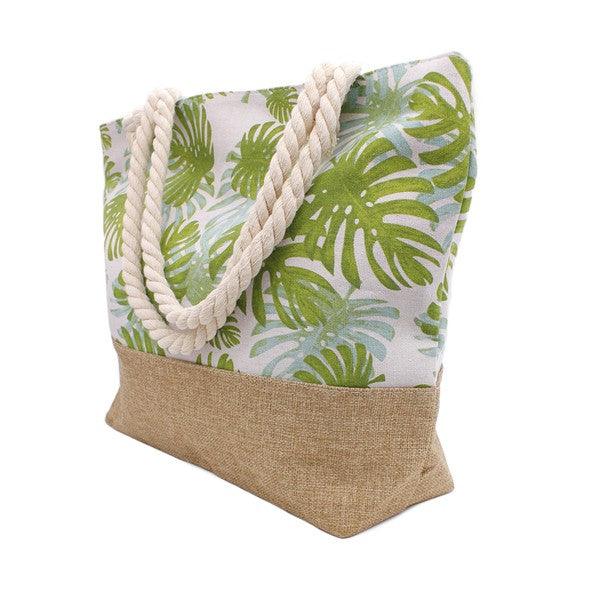 LARGE PALM LEAF BEACH BAG - Leo’s Look Your Best