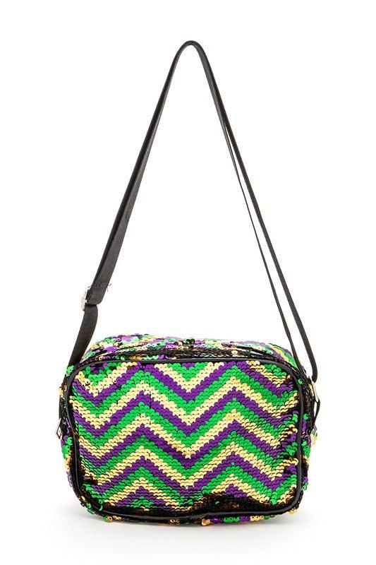 Mardi Gras Sequins Crossbody Bag - Leo’s Look Your Best