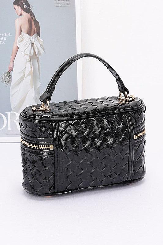 Braided Metallic Top Handle Vanity Swing Bag - Leo’s Look Your Best