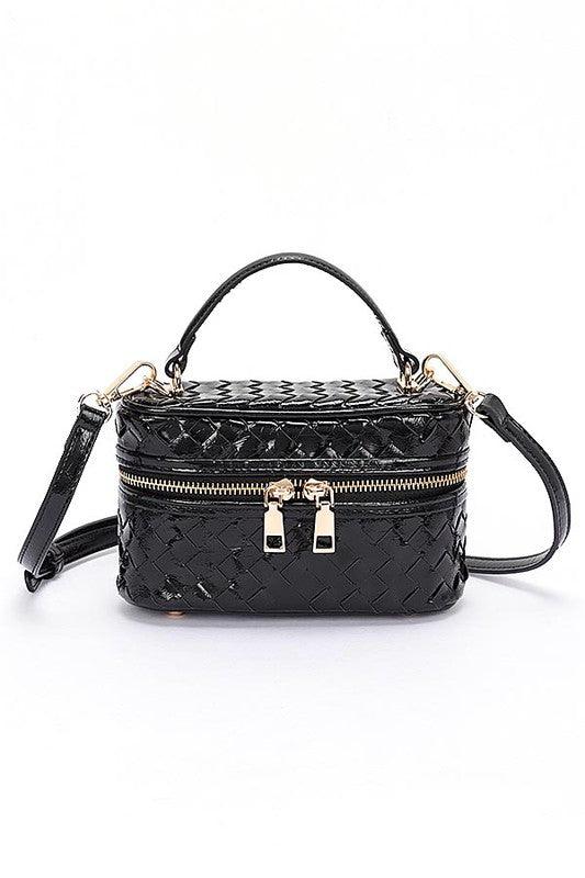 Braided Metallic Top Handle Vanity Swing Bag - Leo’s Look Your Best
