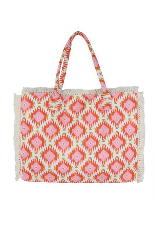 Boho Aztec Jacquard Fashion Tote - Leo’s Look Your Best