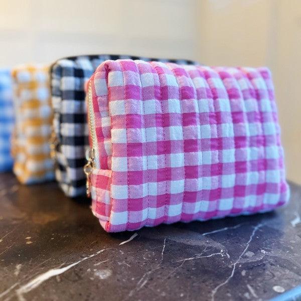Color Parade Gingham Cosmetic Case - Leo’s Look Your Best