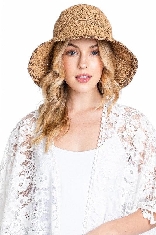 Crochet Straw Bucket Summer Hat - Leo’s Look Your Best 