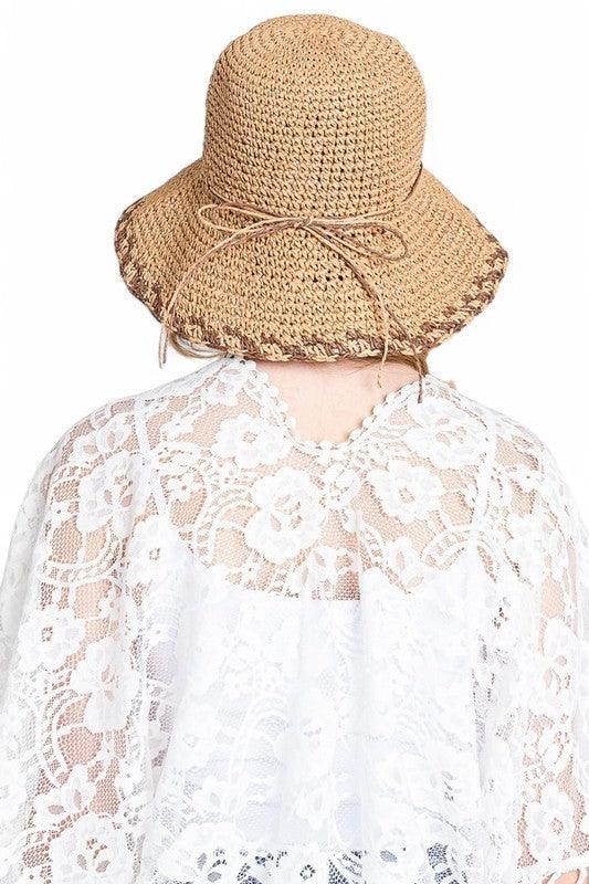 Crochet Straw Bucket Summer Hat - Leo’s Look Your Best 