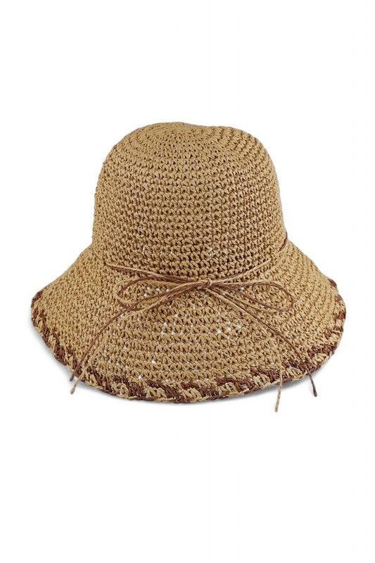 Crochet Straw Bucket Summer Hat - Leo’s Look Your Best
