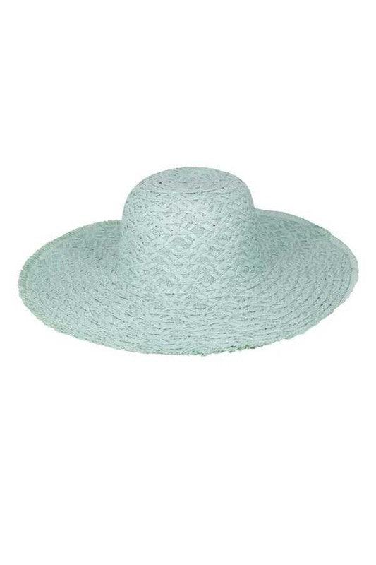 Wide Brim Frayed Edge Sun Hat - Leo’s Look Your Best