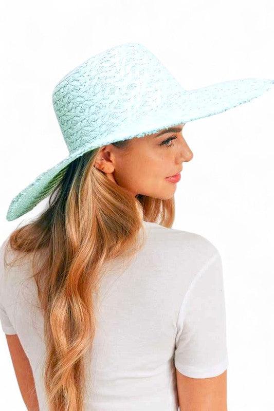 Wide Brim Frayed Edge Sun Hat - Leo’s Look Your Best