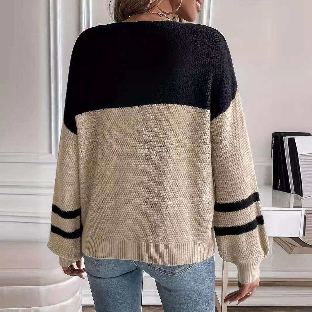 Long Sleeve Round Neck Women's Sweater Casual All-match - Leo’s Look Your Best 