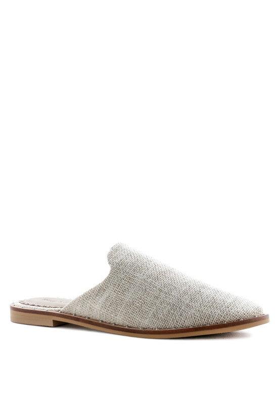 RAG & CO LIA CANVAS MULES - Leo’s Look Your Best