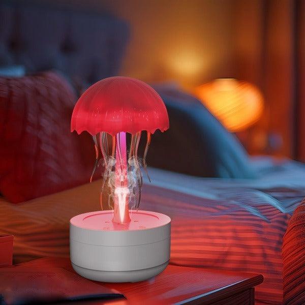 Jellyfish Humidifier Fragrance Diffuser Colorful Night Light Heavy Fog Essential Oil Diffuser Home Bedroom Office Air Humidifier - Leo’s Look Your Best 