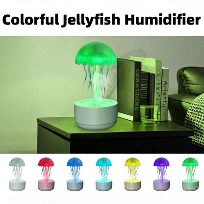 Jellyfish Humidifier Fragrance Diffuser Colorful Night Light Heavy Fog Essential Oil Diffuser Home Bedroom Office Air Humidifier - Leo’s Look Your Best 