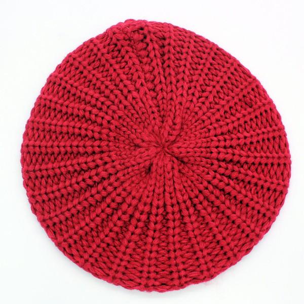 Knitted Cable Knit Fashion Beret - Leo’s Look Your Best