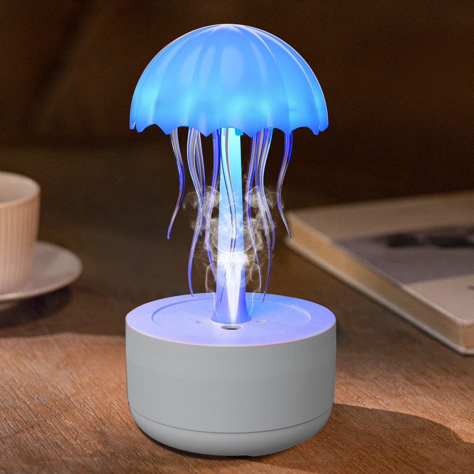 Jellyfish Humidifier Fragrance Diffuser Colorful Night Light Heavy Fog Essential Oil Diffuser Home Bedroom Office Air Humidifier - Leo’s Look Your Best 