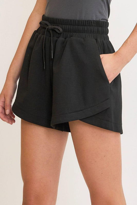 Umgee Full Size Drawstring Sweatshorts with Pockets Plus Size - Leo’s Look Your Best