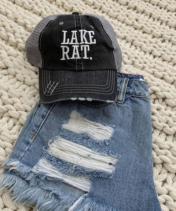 Lake Rat Embroidered Trucker Hat - Leo’s Look Your Best 