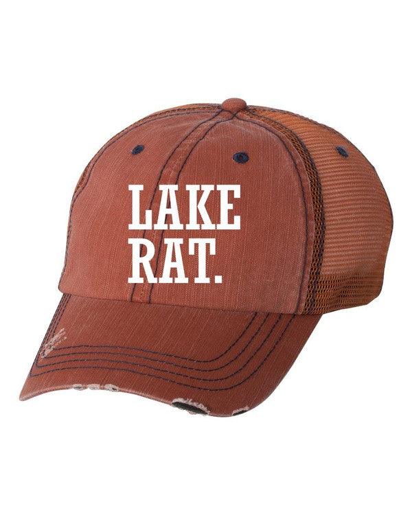 Lake Rat Embroidered Trucker Hat - Leo’s Look Your Best 